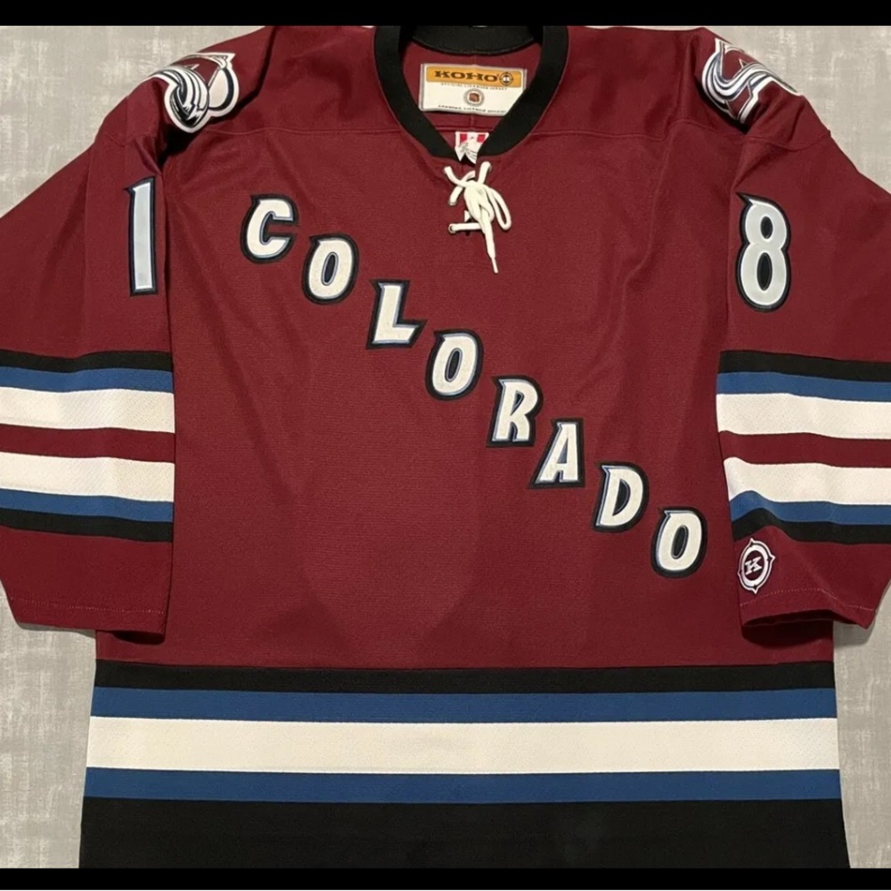 Vintage Koho NHL Colorado Avalanche Chris Drury 3rd Alternate Hockey Jersey